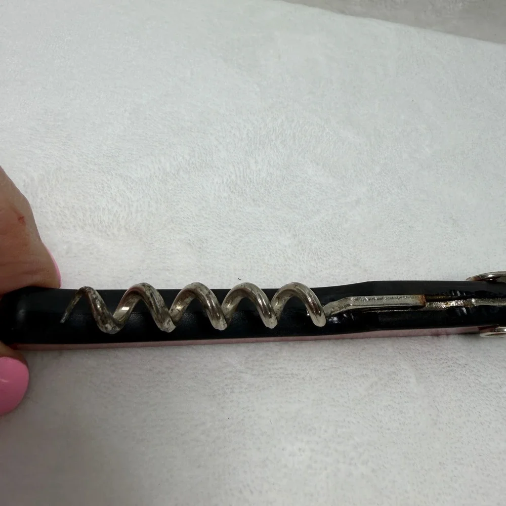 VTG Hoffritz Waiters Corkscrew Wine‎ Bottle Opener Red Multi Tool Made in Italy